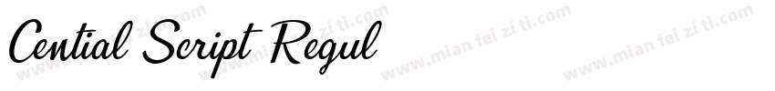 Cential Script Regul字体转换